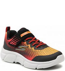 Buty na rzepy Skechers pomarańczowe dziecięce 