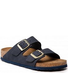 Klapki eleganckie Birkenstock granatowe damskie Arizona 1020587 Midnight