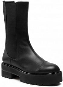 Botki na słupku Stuart Weitzman czarne Presley S5636 Black