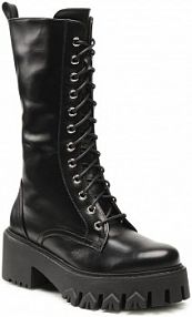 Trapery Patrizia Pepe czarne damskie 2VA323/A3KW-K103 Nero