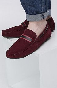 Półbuty wsuwane Giacomo Conti czerwone męskie BUAN000152