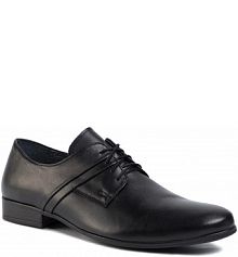 Półbuty wizytowe Sergio Bardi czarne męskie 