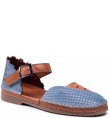 Sandały Manitu niebieskie dziecięce 910000-51 Blau