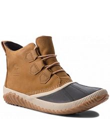 Botki na obcasie Sorel brązowe 