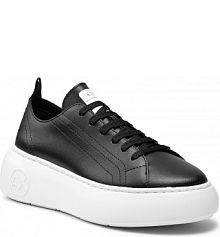 Sneakersy Armani Exchange czarne damskie 