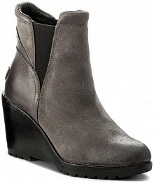 Botki na obcasie Sorel szare 