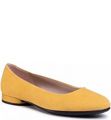 Baleriny ECCO żółte damskie 