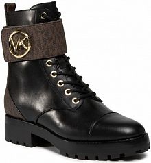 Trapery MICHAEL Michael Kors czarne, brązowe dziecięce Tatum Ankle Boot 40F0TAFB6L  Brown/Blk