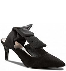 Klapki na słupku Gino Rossi czarne 