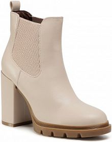 Botki na obcasie Jenny Fairy beżowe 