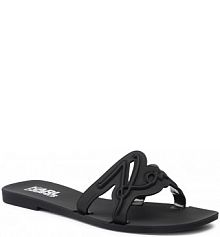 Klapki eleganckie KARL LAGERFELD czarne damskie 