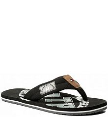 Japonki Tommy Hilfiger czarne męskie 