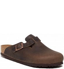 Klapki Birkenstock brązowe męskie 