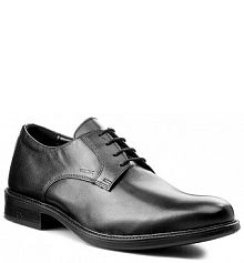 Półbuty sznurowane Geox czarne męskie 