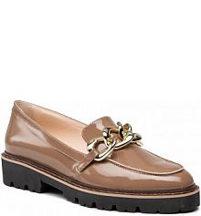 Półbuty wsuwane Baldowski brązowe damskie D03620-DIAN-002 Lakier Cappuccino