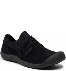 Półbuty sznurowane Keen czarne męskie Howser Suede Oxford 1025556 Black/Black