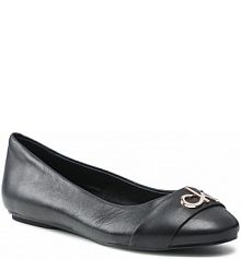 Baleriny Calvin Klein czarne dziecięce Round Ballerina W/Hdw HW0HW00626 Ck Black BAX