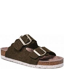 Klapki eleganckie Dr. Brinkmann zielone damskie 