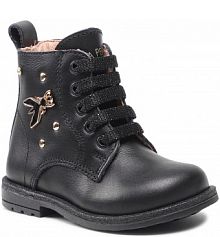 Trzewiki Patrizia Pepe czarne dziecięce JPP714.31 M Vitello Nero