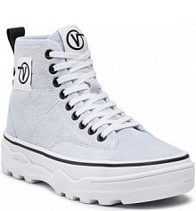 Półbuty na koturnie Vans niebieskie Sentry Wc VN0A4P3K4XC1 (Suede) Ballad Bl/Tr Wht