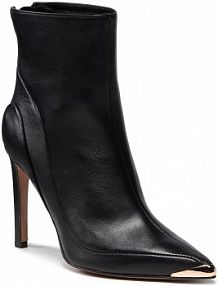 Botki na obcasie Baldowski czarne 