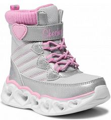 Kozaki Skechers szare dziecięce 