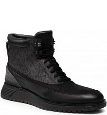Trzewiki MICHAEL Michael Kors szare, czarne dziecięce Wyatt Boot 42F1WYFB7Q Blk/Greyhoun