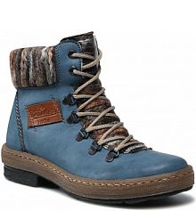 Botki Rieker niebieskie damskie 