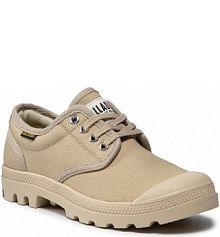 Półbuty sznurowane Palladium beżowe dziecięce Pampa Ox Orig U 75331-238-M Sahara/Ecru