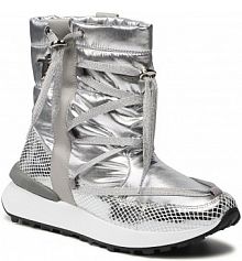 Botki Togoshi srebrne damskie 