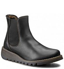 Sztyblety Fly London czarne damskie 