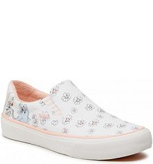Tenisówki Skechers białe damskie BOBS Club Noise 113600/WMLT White/Multi