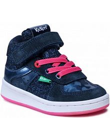 Sneakersy Kickers granatowe dziecięce Bilbon Bb Mid 664562-10 M Mid Navy/Blue Glitter 102