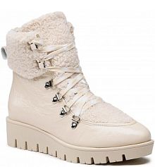 Botki na koturnie Sergio Bardi beżowe 