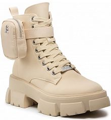 Botki Steve Madden beżowe damskie 