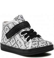 Trzewiki Liu Jo srebrne dziecięce Mini Alicia 404 4F1321 TX132 Silver/Black S1S01