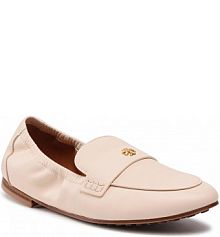 Lordsy Tory Burch beżowe Ballet Loafer 87269 New Cream 122
