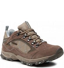 Buty trekkingowe Hi-Tec brązowe dziecięce TEC - Merlin Low W'S Wp 22-5C011W Brown/Light Blue