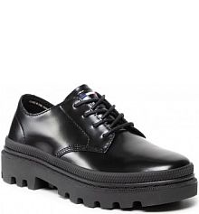 Półbuty sznurowane Palladium czarne damskie Pallatrooper Ox-1 77209-010-M Black/Black