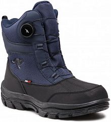 Śniegowce KangaRoos granatowe dziecięce K-Noah Fit Rtx 18778 000 4013 D Dk Navy/Jet Black