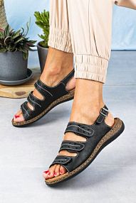 Sandały Sergio Leone czarne damskie