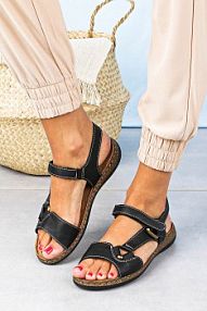 Sandały Sergio Leone czarne damskie