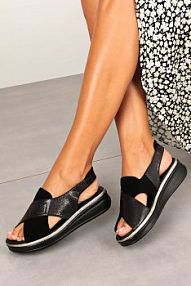 Sandały Sergio Leone czarne damskie