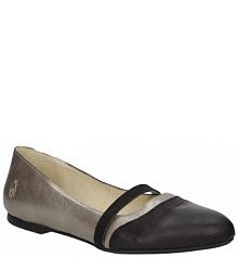 Baleriny Fly London beżowe,  czarne damskie