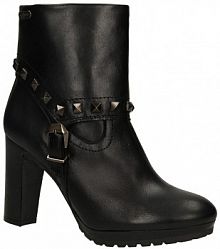 Botki na słupku Pepe Jeans czarne