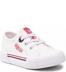 Półbuty wsuwane Big Star Shoes białe dziecięce 