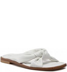 Klapki Stuart Weitzman białe damskie 