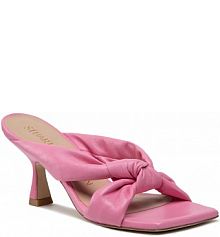 Klapki eleganckie Stuart Weitzman różowe damskie Playa S7073 Pink