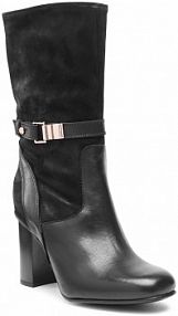 Kozaki na obcasie Tommy Hilfiger czarne Elevated Th High Heel Boot FW0FW06056 Black BDS