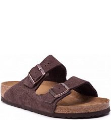 Klapki Birkenstock brązowe męskie 
